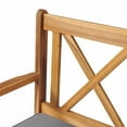 thumbnail image 4 of Alaterre Furniture Manchester Acacia Wood Chairs with Cushions - Set of 2, Natural, 4 of 7