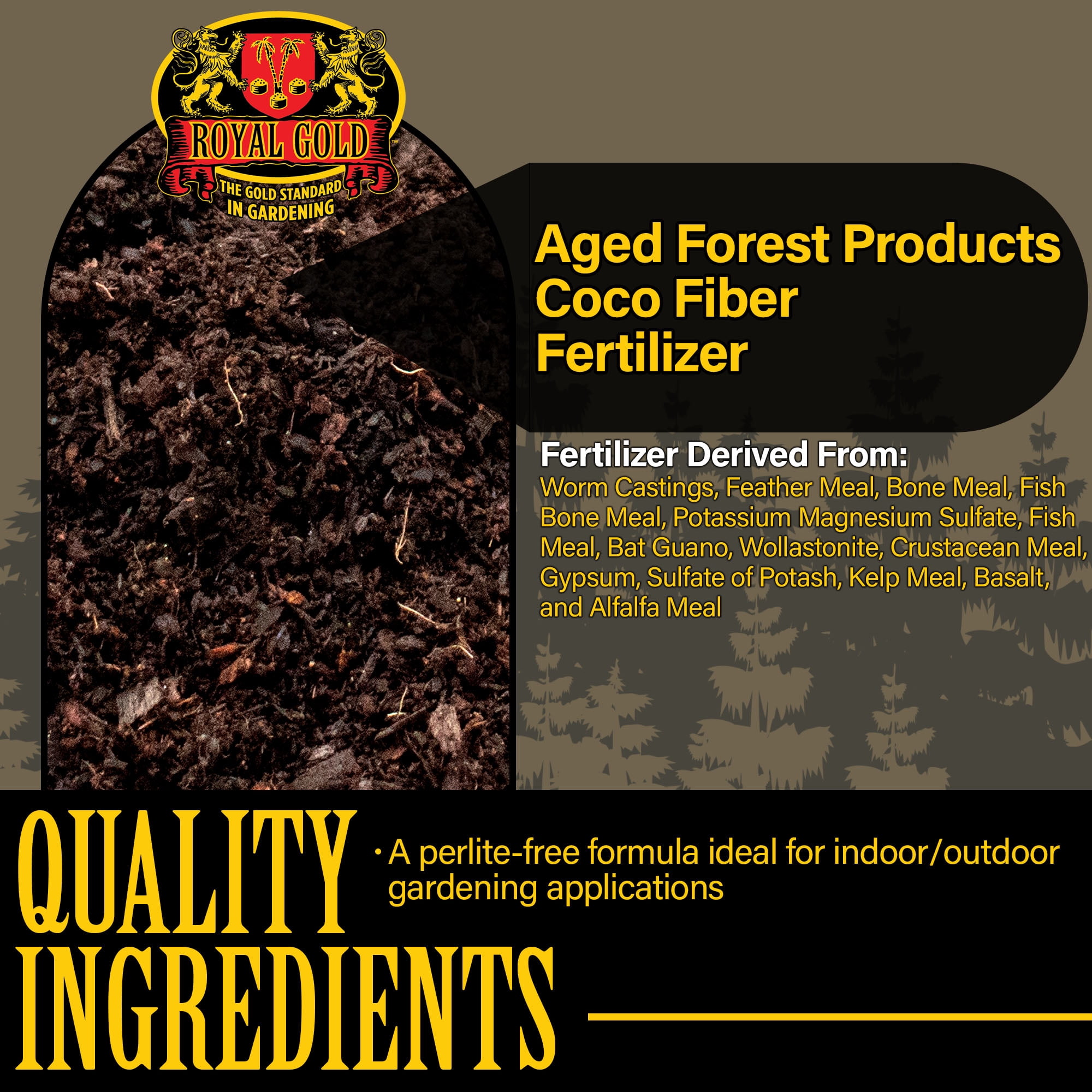 Royal Gold Planting Medium Mix, 1.5cu ft – Designed for Amending Soil, Made for a Variety of Gardening Applications, Standalone Growing Medium – Builds Soil Structure