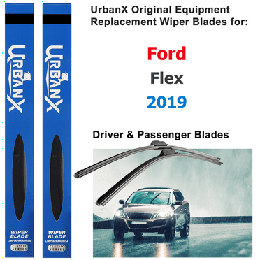 UrbanX 2-IN-1 All Seasons Water Repellency Original Equipment Replacement Wiper Blades For 2019 Ford Flex 24" And 22" Driver And Passenger Side (Pack of 2)