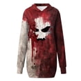 thumbnail image 4 of Futezty Hoodies Halloween Sweatshirt For Women Funny Letter Printed Graphic Season Pullover Tops, 4 of 5