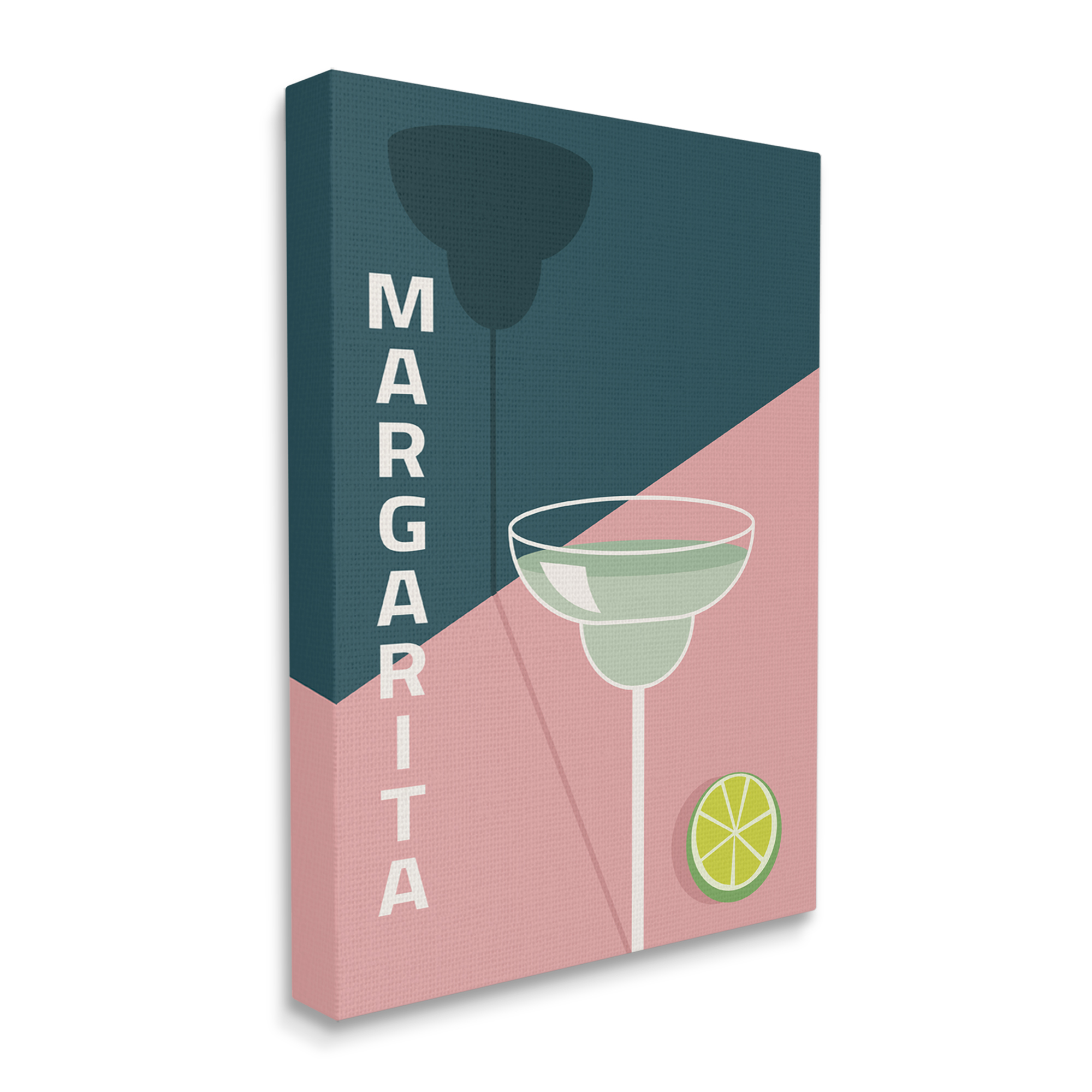 Stupell Industries Modern Margarita Blocked Citrus Contemporary Cocktail Graphic Art Gallery Wrapped Canvas Print Wall Art, Design by Birch&Ink