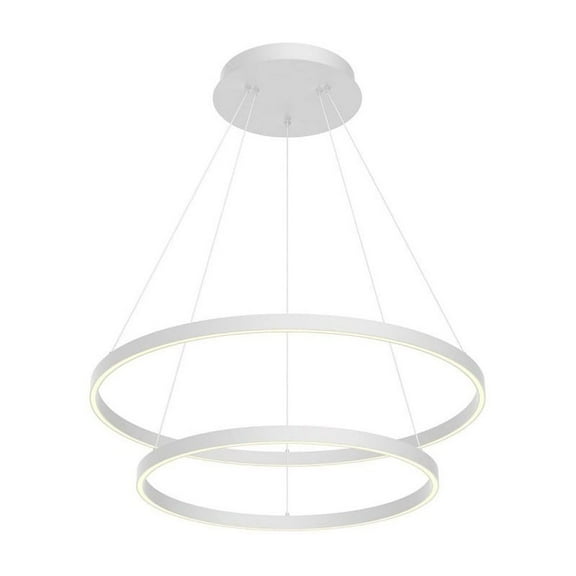 CH87832-WH-Kuzco Lighting-Cerchio - 138W LED Chandelier-1.5 Inches Tall and 31.5 Inches Wide-White Finish