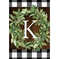 thumbnail image 3 of Briarwood Lane Wreath Monogram K Garden Flag, 3 of 4