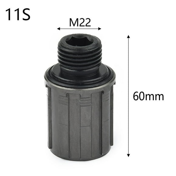 LEFU for Mountain Bike Bicycle Steel Hub Body 8-11 Speed Cassette Compatible with for QUANDO NovaTec Fastace Freewheel Body with Washer for Cycling Components (Black Bearing)