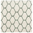 thumbnail image 6 of SAFAVIEH Hudson Arline Plush Geometric Shag Area Rug, Ivory/Green, 4' x 6', 6 of 9