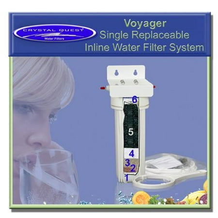 Crystal Quest CQE-IN-00305 Voyager Single Replaceable Inline Water Filter System-Ultimate