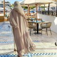 thumbnail image 3 of Abayas Robe Musulmane pour Femmes à Manches Longues Abaya Islamique Aïd Dubaï Caftan Robes Moyen-Orient Robe de Prière Robe en Mousseline, 3 of 7
