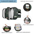 thumbnail image 3 of FORMRS Unisex School Backpack 17" Student Travel Bag with Laptop Compartment, Green Christmas Trees, 3 of 7