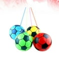 thumbnail image 5 of KAKOWELY inflatable ball Thickened Inflatable PVC Football Toy Ball Beach Toy Ball Practice Playground Toys for Kids Outdoor Games (with Chain, Not Inflatable, About 20cm, Random Color), 5 of 5