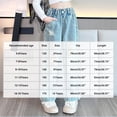thumbnail image 3 of Edvintorg Girl Jeans Fashion High Waisted Baggy Wide Leg Jean Loose Straight Leg Ripped Denim Pants with Pockets Size 5-14, 3 of 6