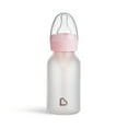 thumbnail image 2 of Munchkin Bond™ Silicone Coated Glass Baby Bottles - Anti-Colic Feeding System with Natural Feel Nipples, 4 ounce, 2 Pack, Pink, 2 of 8