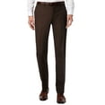 thumbnail image 1 of Elie Balleh Brown Solid Dress Men's Dress Pants Slacks, 1 of 1