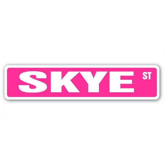SKYE Street Sign Childrens Name Room Sign | Indoor/Outdoor | 36" Wide