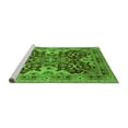 thumbnail image 2 of Ahgly Company Machine Washable Indoor Round Oriental Green Industrial Area Rugs, 8' Round, 2 of 4