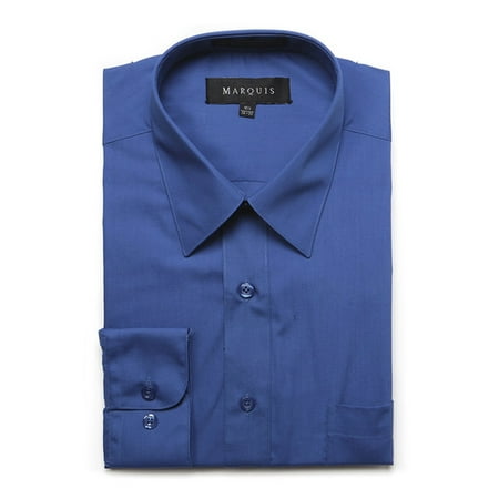Men's Long Sleeve Regular Fit Big & Tall Size Dress Shirt