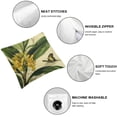 thumbnail image 6 of nygtbtfer Throw Pillow Set of 2 Green Decorative Pillows Case Polyester Linen Outdoor Cushion Covers for Couch Sofa Bed Home Decor White, 6 of 7
