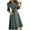 Olive Green, variant on IROINNID Formal Dress for Women Wedding Guest Evening Party Formal Dress Loose Bandage Half Sleeve Solid V-Neck Ankle-Length Dress,Black