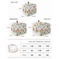 thumbnail image 3 of Fsddascl Orange Flower Toaster Cover 2 Slice, Small Kitchen Appliance Covers, Blue Tulip Butterfly Wood Grain White Toaster Oven Cover with Loop, Bread Machine Cover Polyester Dust Cover Protection, 3 of 5