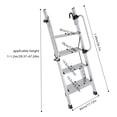 thumbnail image 3 of Heavy-Duty 4-Step Ladder, 330lbs Load Capacity Aluminum Alloy, Foldable Pedals for Easy Storage, Ideal for Bunk Beds and RVs, 3 of 18