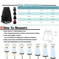 thumbnail image 3 of Womens Halloween Costumes Gothic Skirts for Women Ladies Autumn And Winter Retro Stitching Lace Bag Hip Button Skirt, 3 of 3