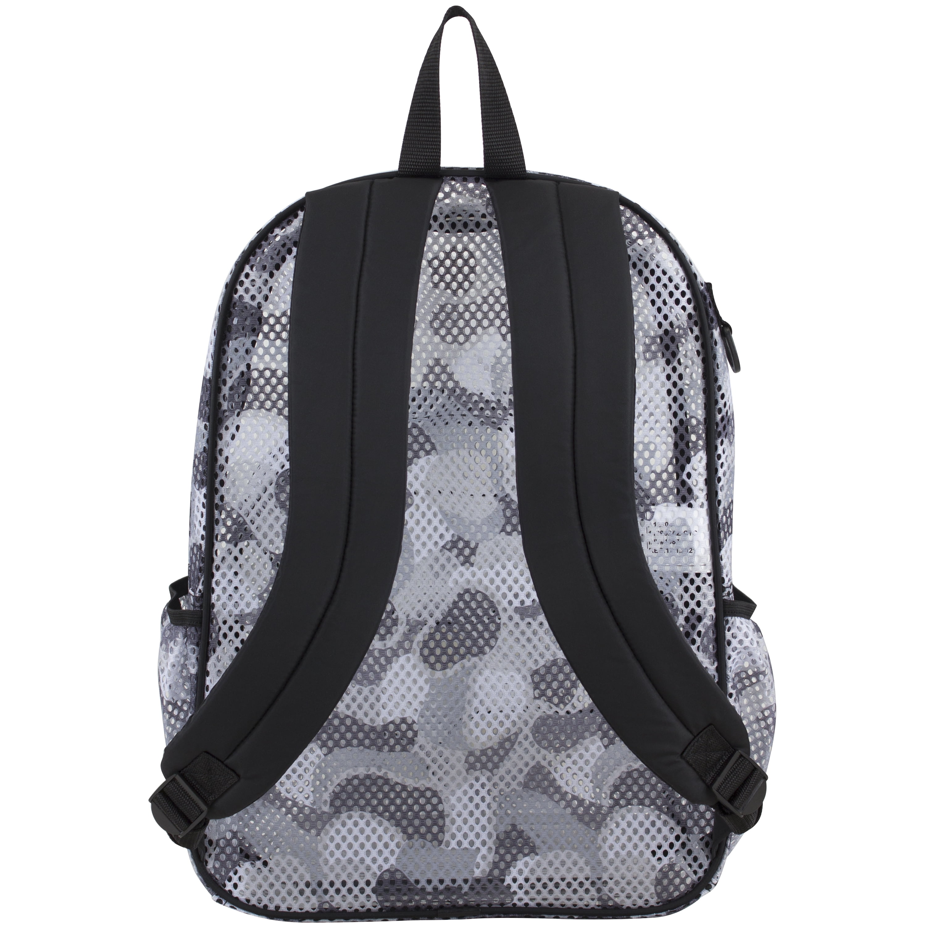 Eastsport Unisex Mesh Bungee Backpack with Padded Shoulder Straps, Graphite Camouflage
