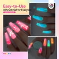 thumbnail image 5 of SAVILAND Airbrush Gel Nail Polish: No Dilution Fluorescent Airbrush Nail Polish Shine All Night Long, 12 Colors Glows in The Dark for Nails French Manicure DIY Nail Salon, Gifts & Party & Bar Social, 5 of 8