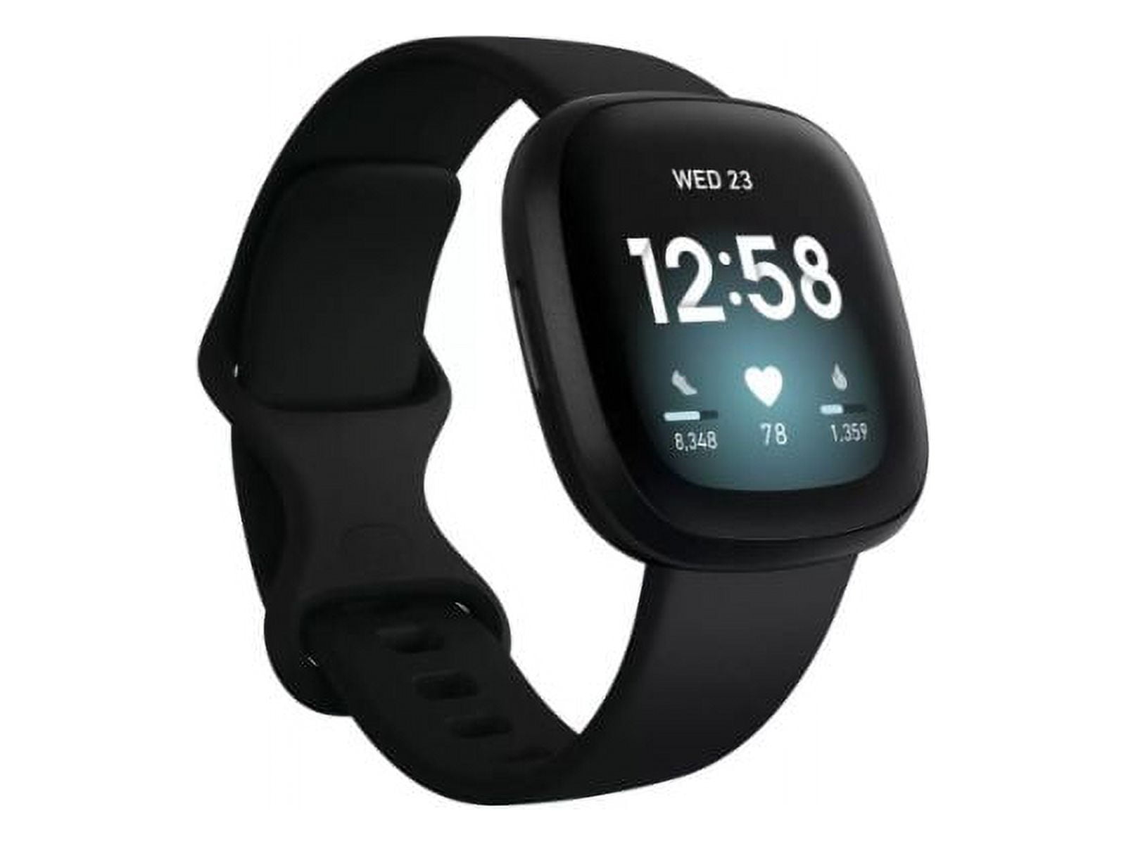 Fitbit versa smartwatch black hotsell