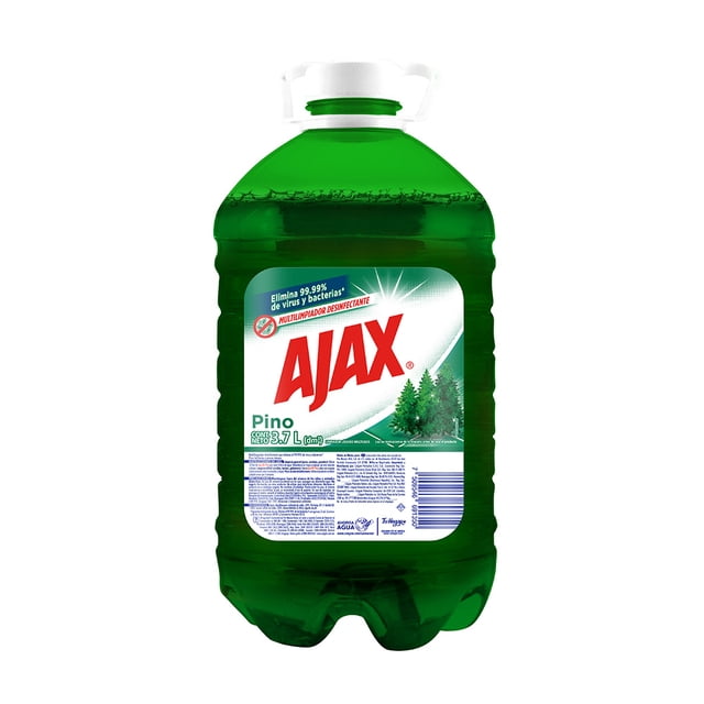 Limpiador Multiusos Líquido Ajax Pino Máxima Eficacia 3.7 L
