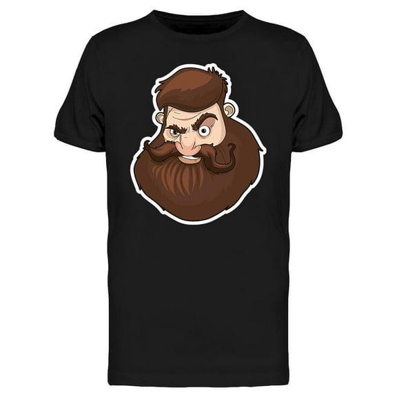 Stylish Bearded Man T-Shirt Men -Image by Shutterstock, Male x-Large