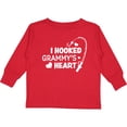 thumbnail image 3 of Inktastic I Hooked Grammy's Heart with Fishing Rod Boys or Girls Long Sleeve Toddler T-Shirt, 3 of 5