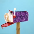 thumbnail image 6 of Naloa Purple Snowflakes Mailbox Covers Magnetic Post Box Cover Post Letter Box Cover Garden Decor-21x18 in, 6 of 8