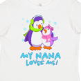 thumbnail image 4 of Inktastic My Nana Loves Me Cute Penguins Girls Toddler T-Shirt, 4 of 5