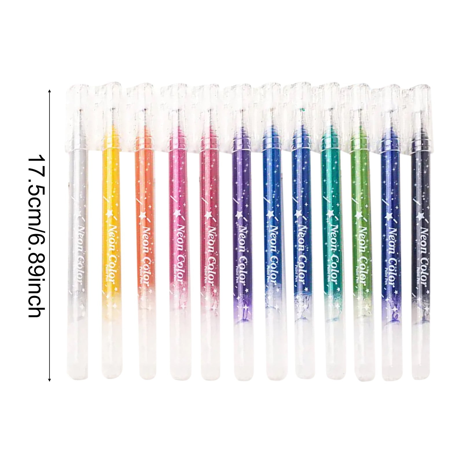 12/24/36 Colors Glitter Gel Pens with Metallic Ink Smooth Writing for Adults Coloring Art Crafts Journaling Scrapbooking 5ml Durable Gel Pens for Coloring Drawing DIY Decorations(24colors,6.9x0.6")