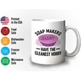 thumbnail image 3 of Soap Maker Mug White 11oz - Cleanest Hobby - Soap Maker Soap Making Handmade DIY Fragrance Soap Bar, 3 of 7