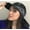 Black, variant on Women's Retro Cotton Headwrap Brimmed Turban Style Baseball Cap