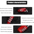 thumbnail image 4 of 2 Pack Combination Lock, 3 Digit Combination Padlock Set Your own Small Combination Locks for Gym Locker Locks, Suitcase, School, Doors (Black), 4 of 5