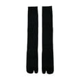 thumbnail image 3 of Kuntesetty Summer Tabi Socks Breathable Extended Calf Socks for Women Comfortable Black, 3 of 9