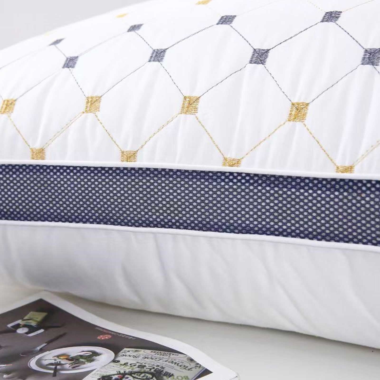 Bdday Pregnancy Pillows for Sleeping Hotel-Grade Pillow Core Soft and Supportive Bed Pillow Suitable for Back Side and Stomach Sleepers Made Of Skin-Friendly Cotton Fabric Small Pillows for Sleeping