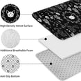 thumbnail image 5 of Black Gothic Skull Cat Pattern Bathroom Rugs Sets 3 Piece,Toilet Cover Set,Absorbent Non Slip Bathroom Mats Sets with U-Shaped Contour Rug Toilet Rug Set, 5 of 5