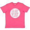 thumbnail image 3 of Inktastic Military Uncle Land is Free Nephew Youth T-Shirt, 3 of 5