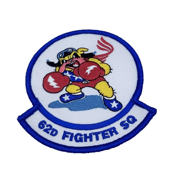 62d Fighter Squadron Patch – Plastic Backing