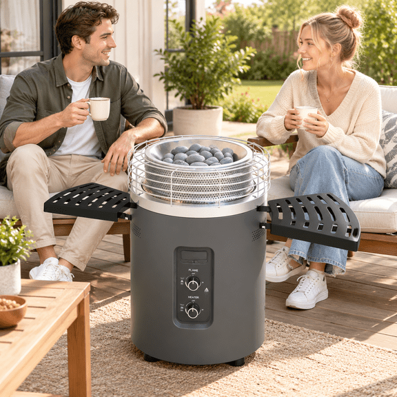 Folding Shfor Fireside360 Outdoor Heater & Fire Pit (of101)