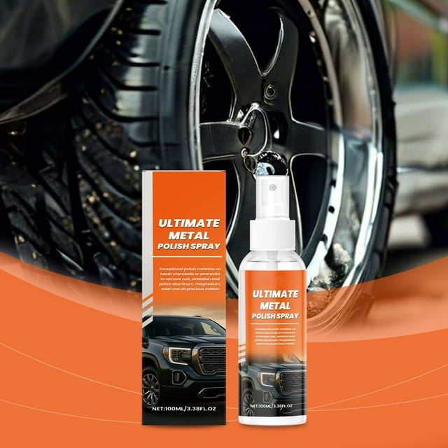 Herunwer Car Rust Remover Spray - Metal Polish and Rust Dissolver | Professional Anti-Rust Cleaning Agent | Mild Decontamination