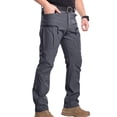 thumbnail image 4 of Mens Pants Ripstop Cargo Work Pants With Multi-pocket Water Resistant Breathable Hiking Camping Travel Fishing Construction Pants, 4 of 4