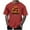 Red, variant on Men's Halloween Printed T-Shirt, Round Neck Short Sleeve Design, Comfortable Casual Wear for Daily Use