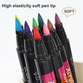 thumbnail image 4 of Pluma De Esmalte De Uñas, 12 Piezas De Cabeza Para Decoración De Uñas, Pluma De Graffiti De Alta Elasticidad Para Patrones Hermosos, 4 of 7