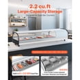 thumbnail image 2 of KFFKFF Sushi Display Case Refrigerator, 2.2 Cu.ft Commercial Sushi Case, 6-Pan Countertop  Showcase with Curved Glass, LED Lighting, and Digital Temperature Control, 2 of 9