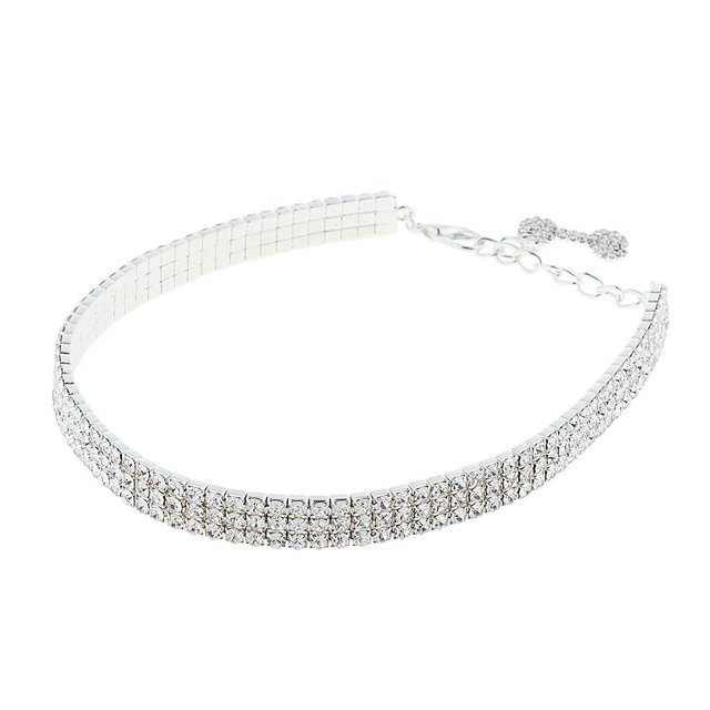 MERIGLARE Collier Pendentif pour Chien Chat Collier Cristal L