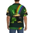 thumbnail image 5 of Easygdp St. Patrick's Day4 Men's Casual Short-sleeved Shirt with Pocket and Button Suitable for Beach Vacation Leisure - 4X-Large, 5 of 7