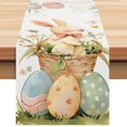 thumbnail image 1 of Easter Egg Bunny Table Runner Kitchen Table Decoration Tablecloth Mat Coffee Table Cloth Holiday Banquet Living Room Tablecloth A, 1 of 6
